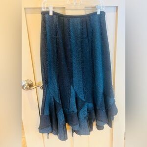 Maakif Patchwork Bohemian Tiered Maxi Skirt Sz 6